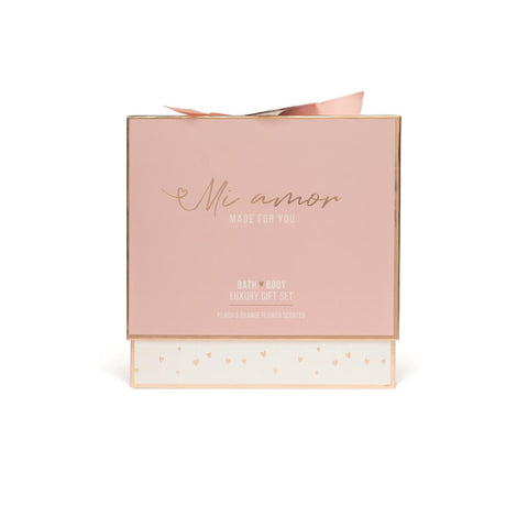 Source balance bad giftset mi amore bodylotion 120ml, bad douche gel 180ml, zeepblok 110g en badspons