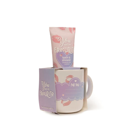 Source balance bad giftset my favourite douche gel 100ml met mok