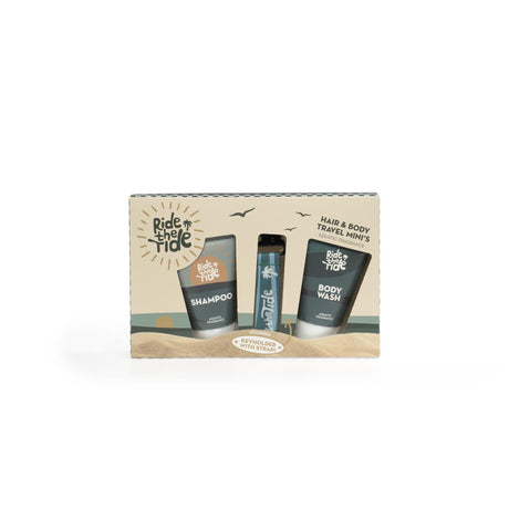 Source balance bad giftset ride the tide met sleutelhanger 50ml douchegel en 50ml shampoo,