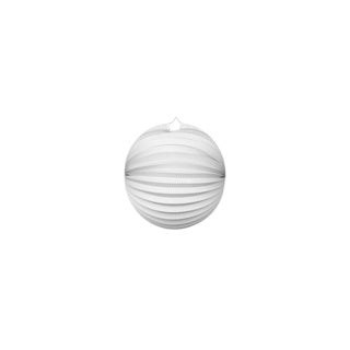 Globos Paper Lanterne omkring hvidt, 25 cm
