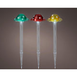 Lumineo solcellelampe svamp på spyd plast ø8,7x33,5cm multi farver