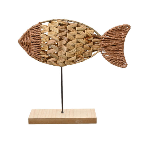 Decoris fiskereb på fod h30cm