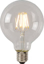 Lucide g80 klasse b - glødelampe - ø 8 cm - LED dæmpbar - E27 - 1x7w 2700k - gennemsigtig