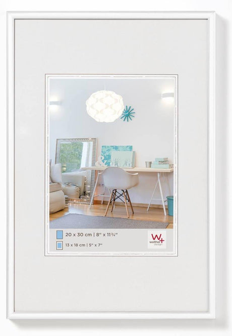 Walther new lifestyle - plastikramme - fotostørrelse 29,7x42 cm (din A3) - hvid