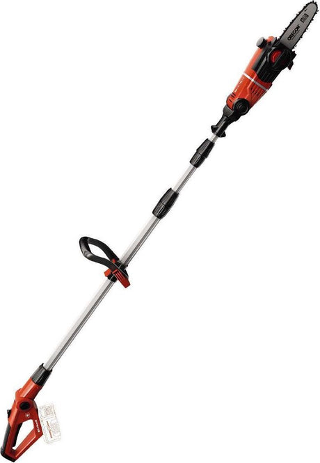 Einhell batteri teleskop motorsav ge-lc 18 li t solo - power x-change - 18 v li-ion - klingelængde: 20 cm - max. skærelængde: 17 cm - kædehastighed: 3,76 m s - kan forlænges til 277 cm - ekskl. batteri og oplader