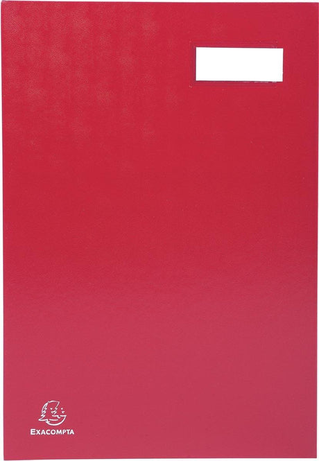 Exacompta håndtegnemappe til fod 24 x 35 cm | lavet af pap beklædt med PVC | 20 formater | rød