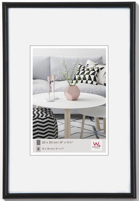 Walther galeria - plastramme - fotostørrelse 60x90 cm - sort