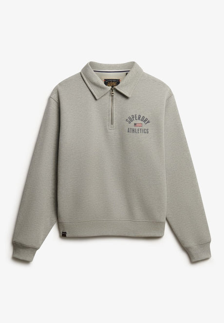 Superdry - athletic collared halve rits trui - dames - truien