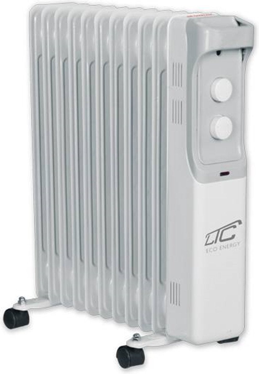 LTC - elektrisk oliefyr 11 finner 2500w - hvid