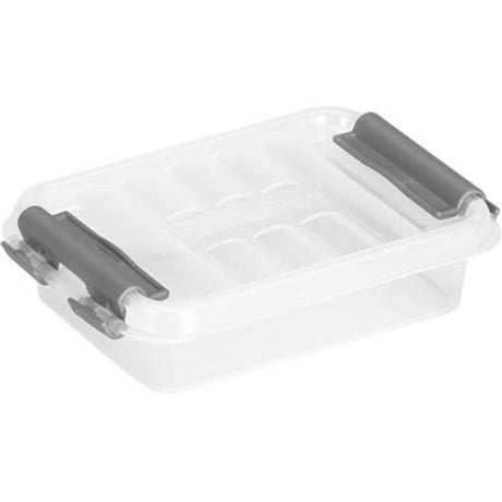 Sunware q-line opbevaringsboks 0,2 liter gennemsigtig 11,8x7,7x3 cm