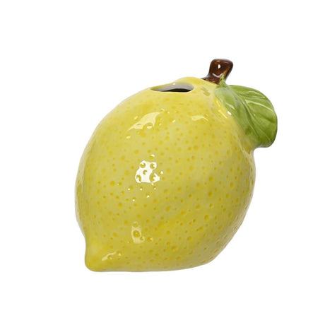 Decoris vase citronporcelæn h10,5cm gul