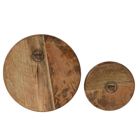Decoris platformsæt mangotræ 2-delt ø25cmh8cm
