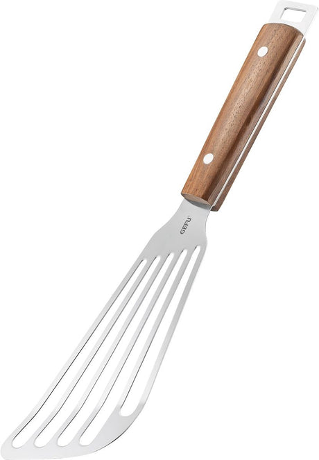 Gefu madero spatel – rustfrit stål og valnøddetræ – fleksibel spatel – 31,8 cm