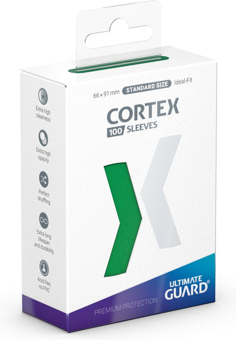 Ultimate guard cortex ærmer standard størrelse (100) - grøn