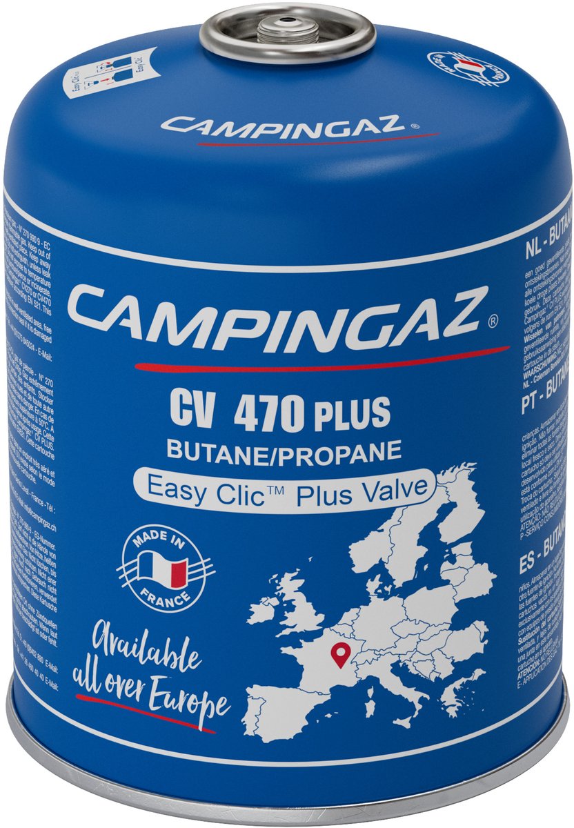 Campingaz cv470 plus patron - kliksystem - 450 gram butanpropan - gas