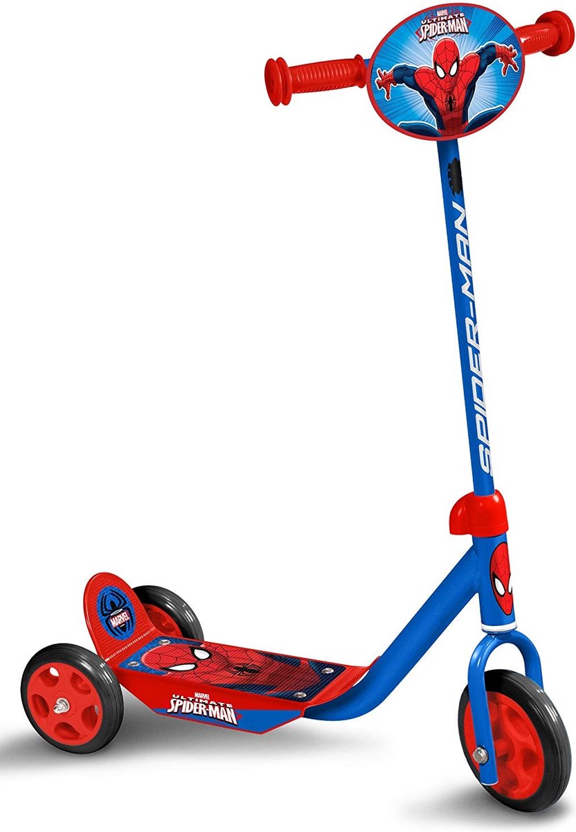 Spider-Man 3-hjulet børn Step Foot Brake Boys Blue