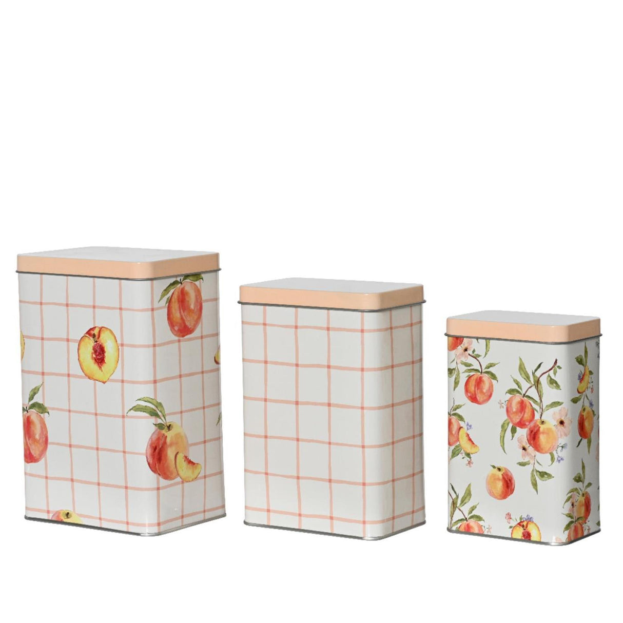 Decoris opbevaringsdåse 3-delt h18,5cm multi