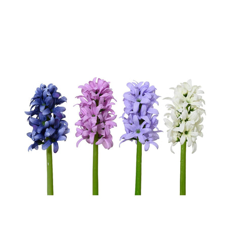 Decoris kunstig blomsterhyacint polyester ø7xh22cm