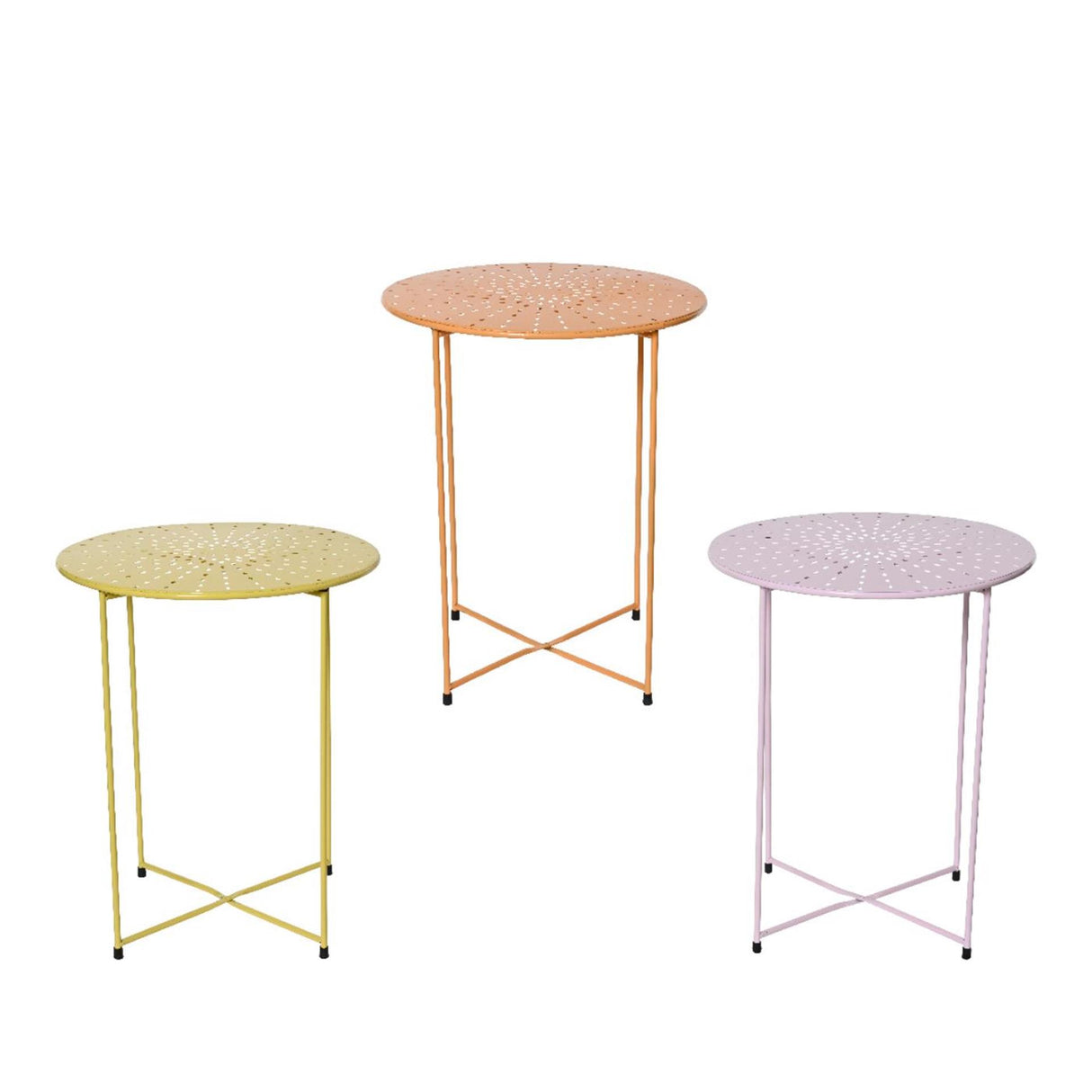 Decoris sidebord strygejern indendørs ø40cm x h.48cm pastelfarve