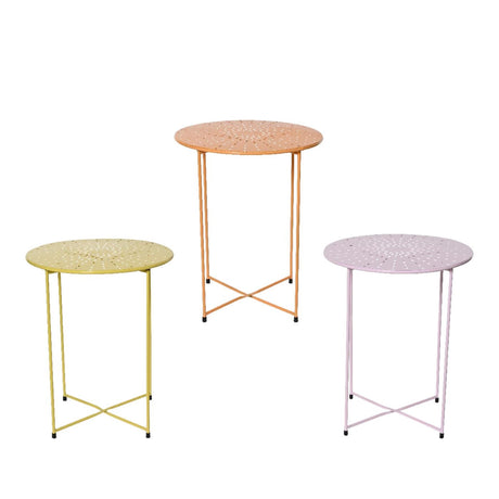 Decoris sidebord strygejern indendørs ø40cm x h.48cm pastelfarve
