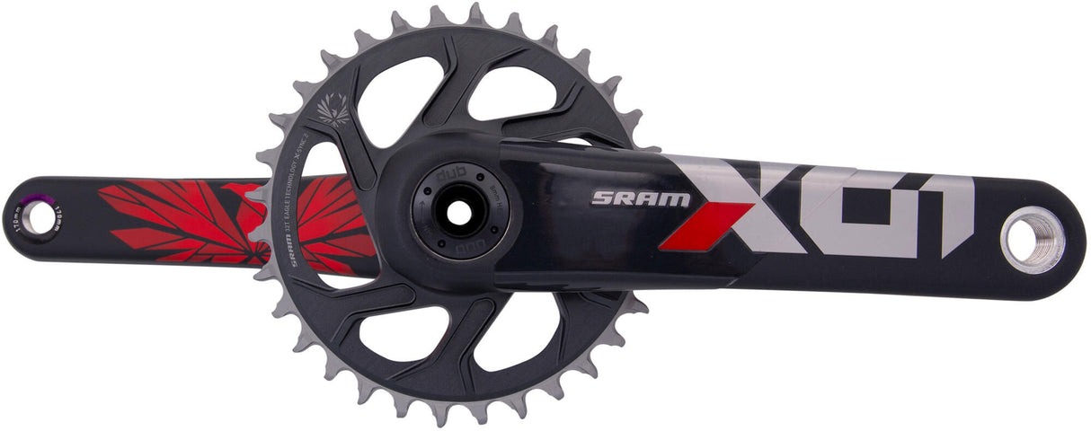 Sram kranksæt x01 eagle kranksæt x01 eagle 32t 170mm oxy rød