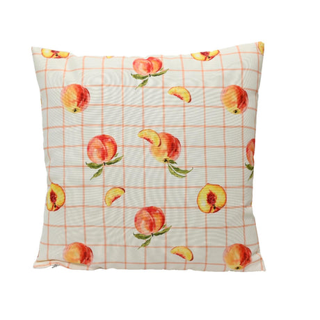 Decoris pude polyester udendørs 45x45cm fersken