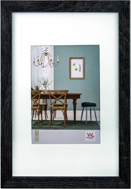 Walther fiorito - mdf træramme - fotostørrelse 50x60 cm - mørkegrå