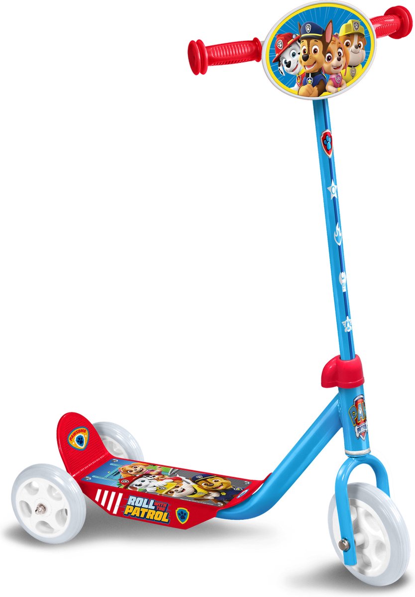 Paw Patrol 3-hjulet børnescooter junior blå rød
