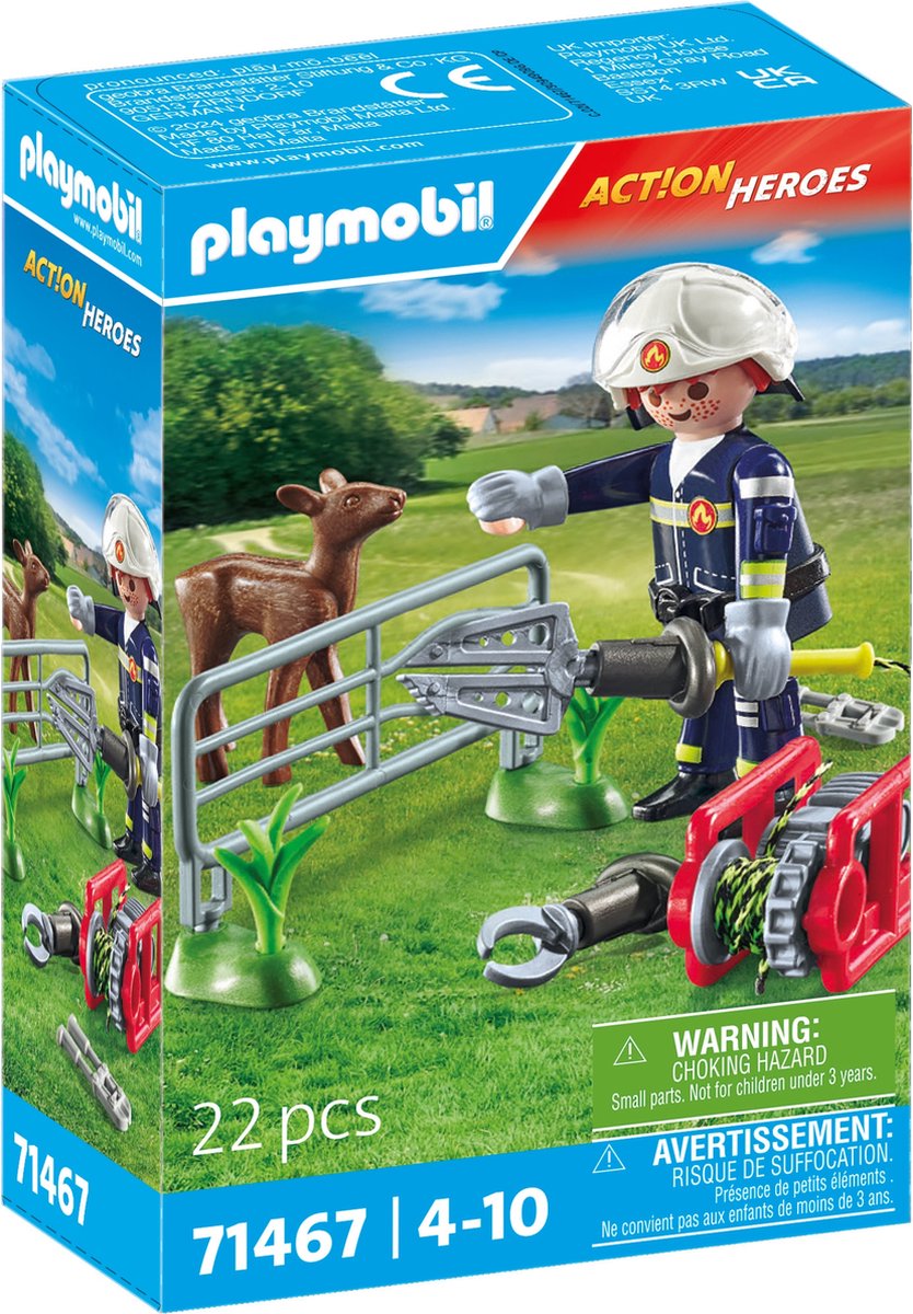 Playmobil Action Heroes Animal Protection Fire Brigade - 71467