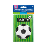 Fodbold invitationskort