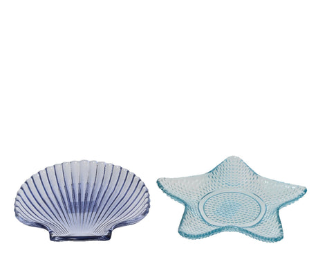 Decoris tallerken glas ø14cm skal eller stjerne