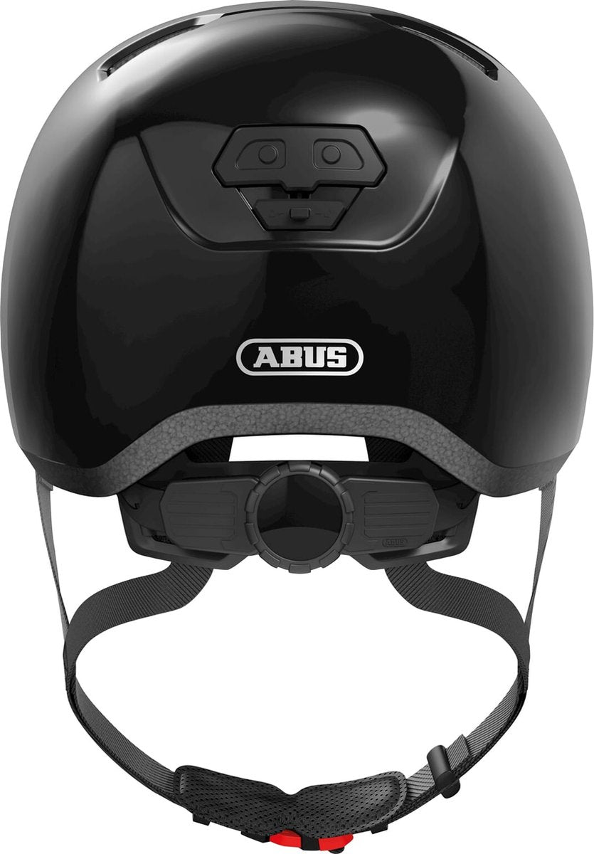 Abus skurb kid - cykelhjelm - børn skinnende sort m (50 - 55 cm)