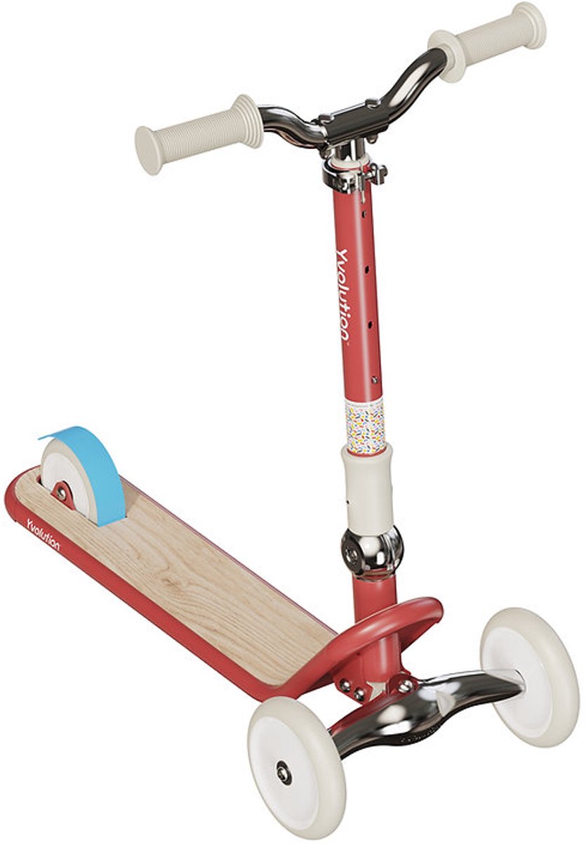 Yvolution - klassisk glider-scooter – rød – foldbar og justerbar