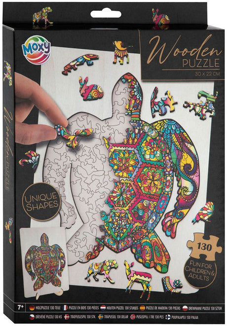 Creative Craft Group Wood Jigsaw Puzzle Turtle, 130 ..