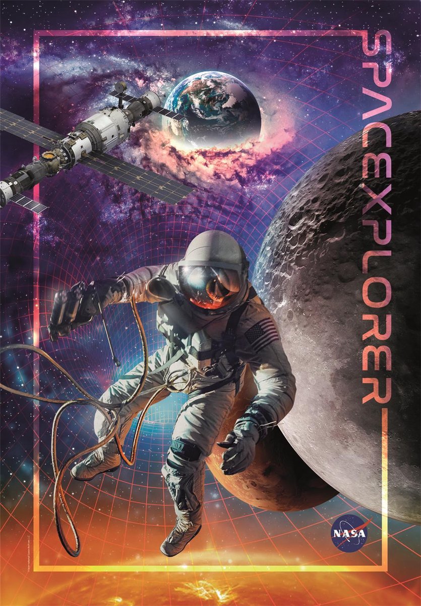 Clementoni - puslespil - 1000 brikker - nasa 2023 - puslespil for voksne og børn