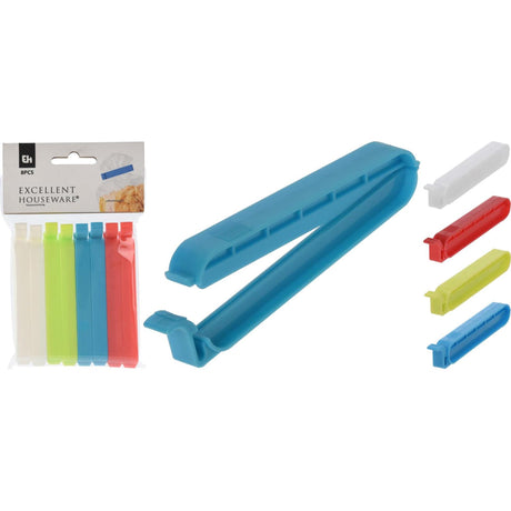Fremragende husholdningsartikler madclips 10 cm pose med 8 stykker