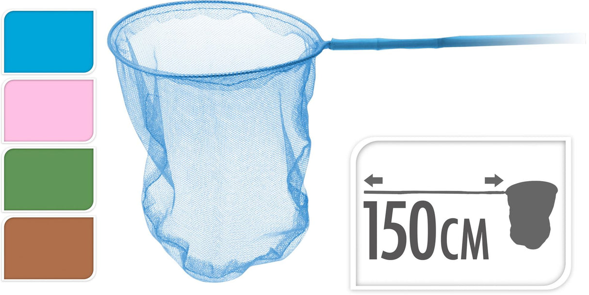 Fiskenet sommerfuglenet bambus 150cm