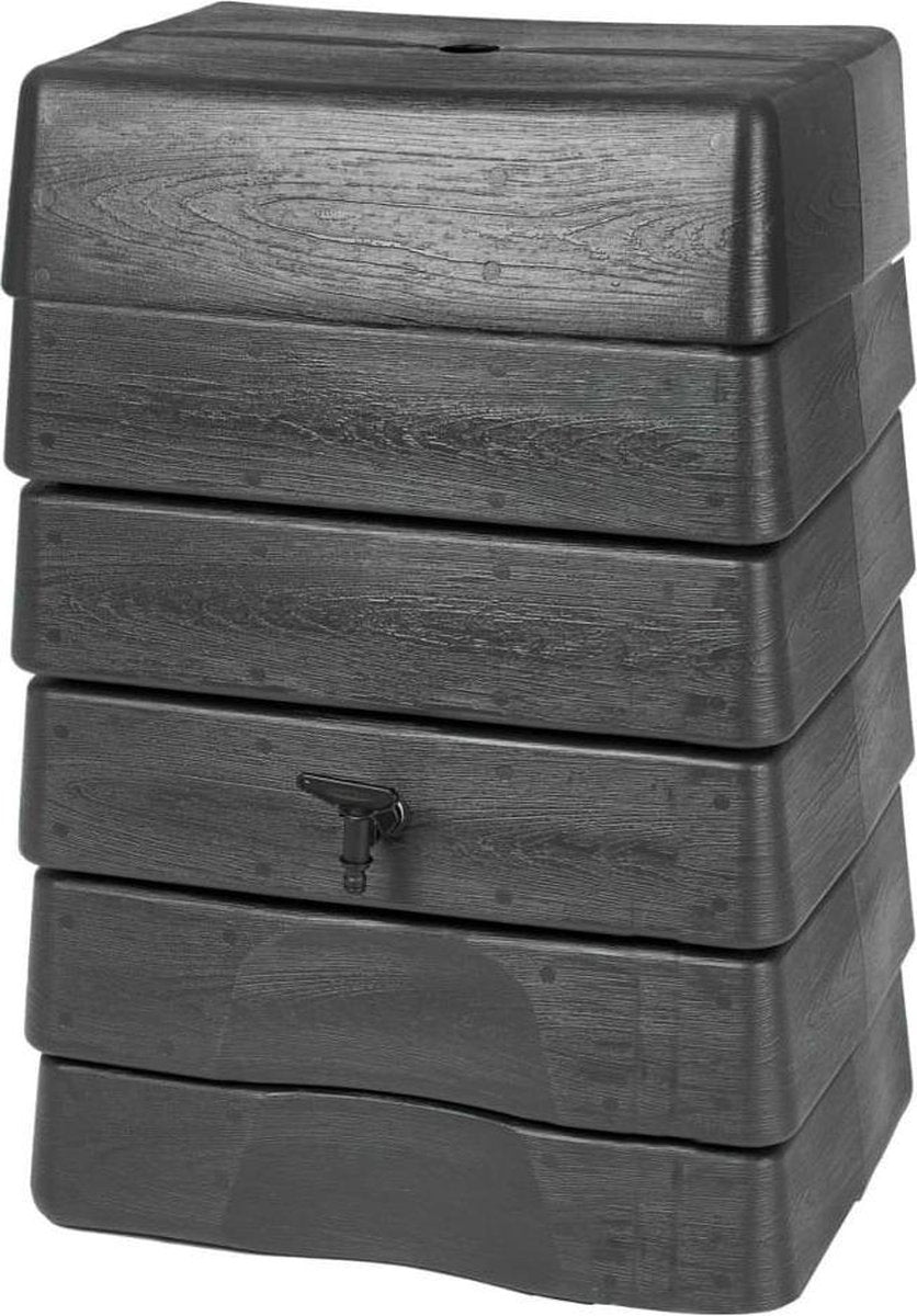 Natur - regntank - 168l - h89,5 x 58,5 x 39,5cm - antracit - vægmodel