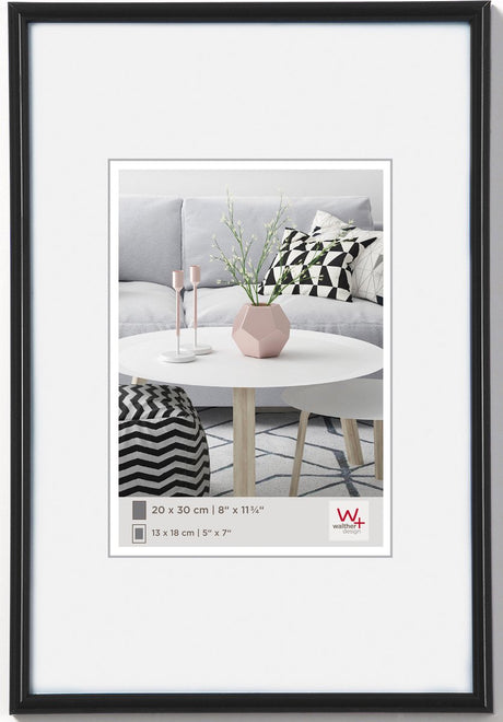 Walther galeria - plastramme - fotostørrelse 10x15 cm - sort
