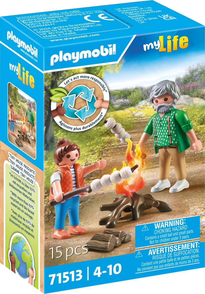 Playmobil My Life Camp Fire With Marshmallows - 71513