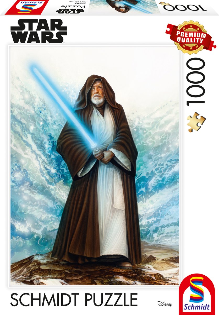Schmidt star wars puslespil jedi-mesteren 1000 brikker monte moore.