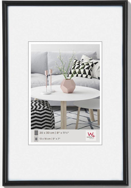 Walther galeria - plastramme - fotostørrelse 30x45 cm - sort