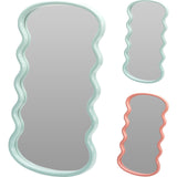 Home styling spiegel wave kunststof 55x30x2,5cm