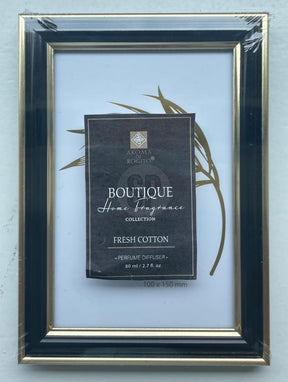 Home styling fotoramme plast sort guld 15x20cm