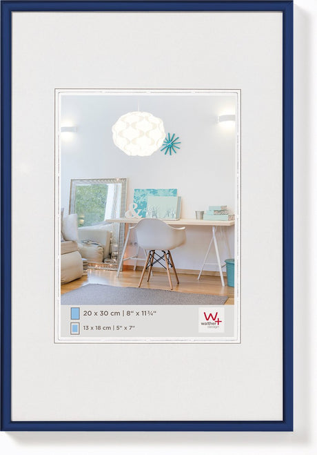 Walther new lifestyle - plastramme - fotostørrelse 30x40 cm - blå
