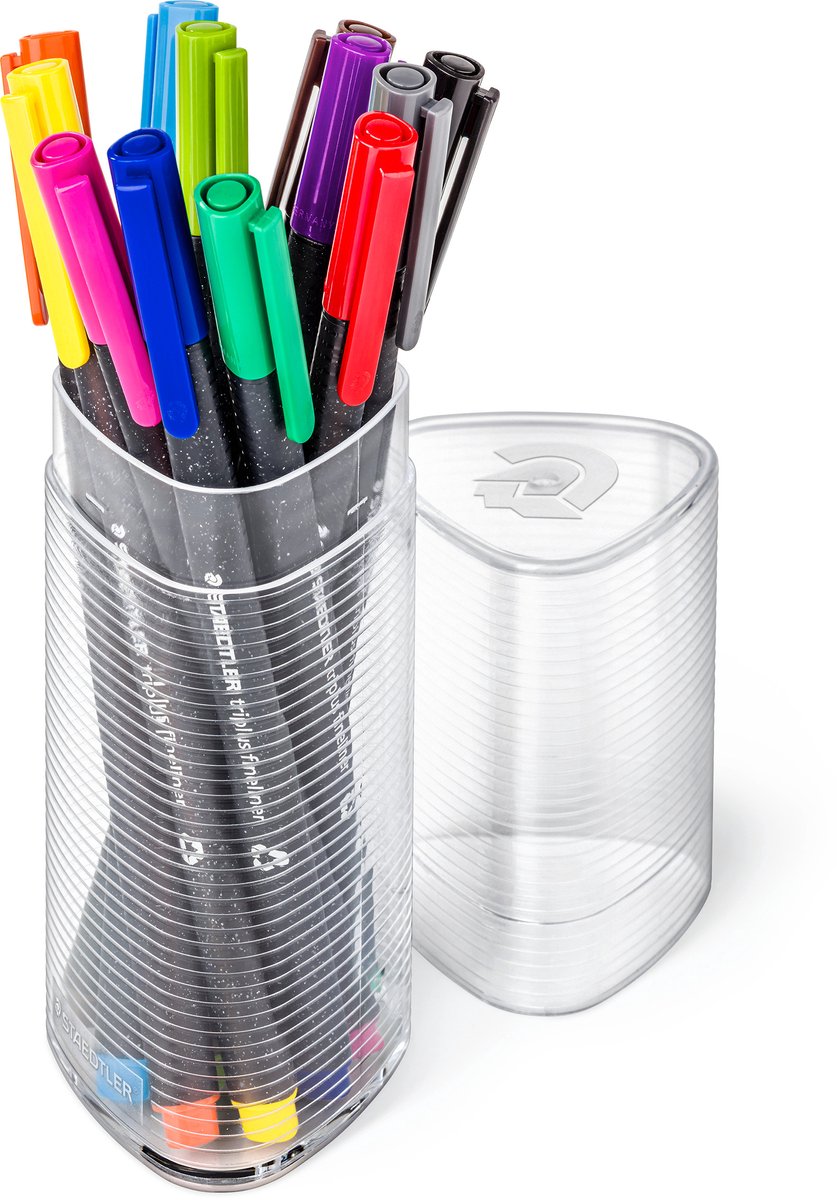 Staedtler triplus fineliner - tube med 12 farver