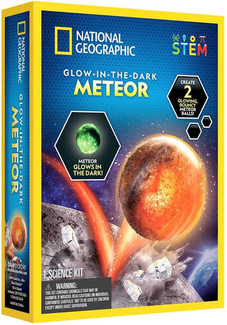 National geographic glød i mørket meteorvidenskabssæt - lav 2 hoppebolde