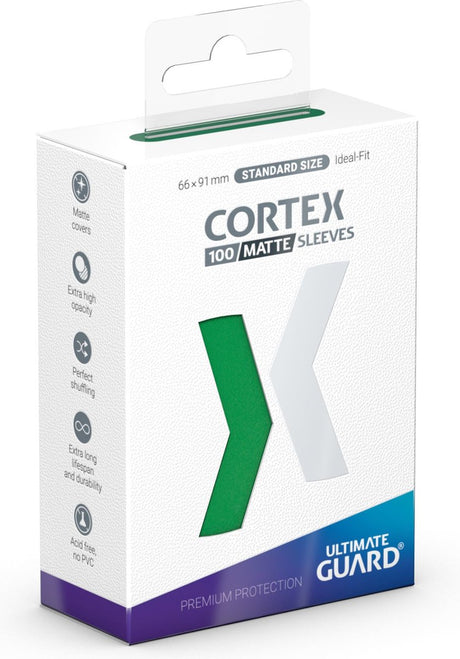 Ultimate guard cortex ærmer mat standard størrelse (100) - grøn