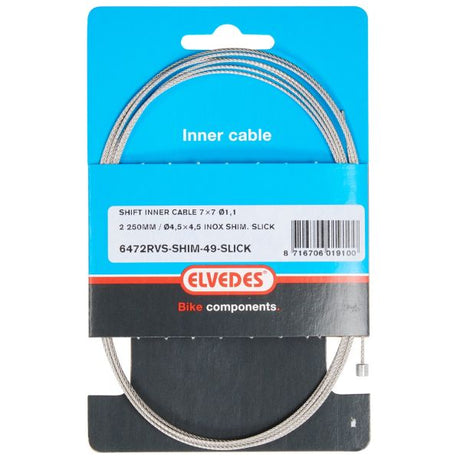 Elvedes Schakel Binnenk 2250mm rustfrit stål n-nip. 6472RVS-shim-49-SL