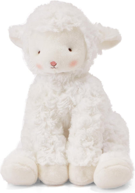 Bunnies by the bay kiddo lammet krammetøj - tøjdyr - broderede detaljer - lam - 33 cm - hvid
